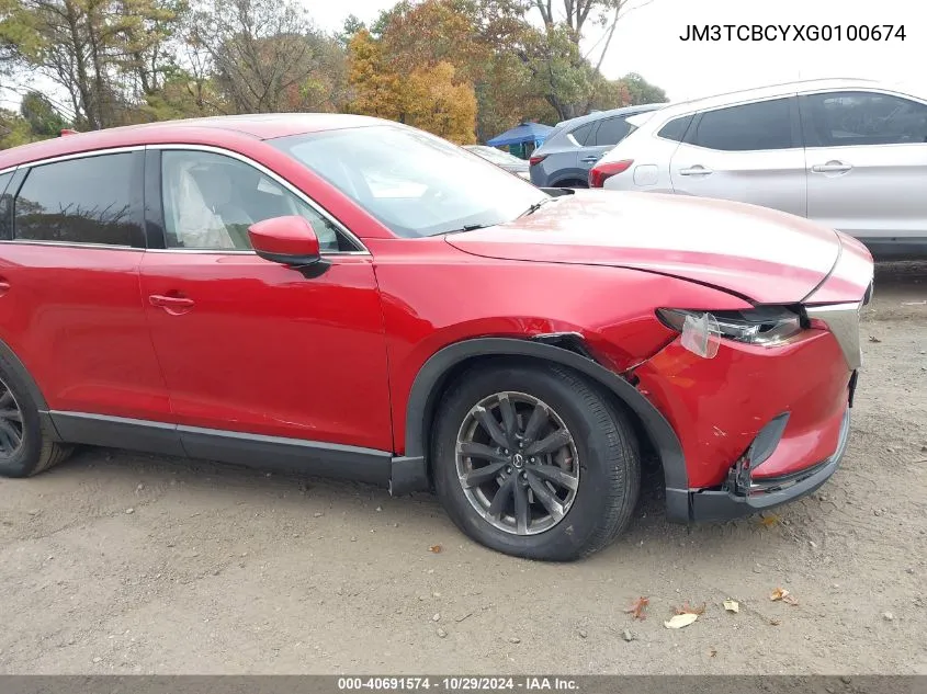 2016 Mazda Cx-9 Touring VIN: JM3TCBCYXG0100674 Lot: 40691574