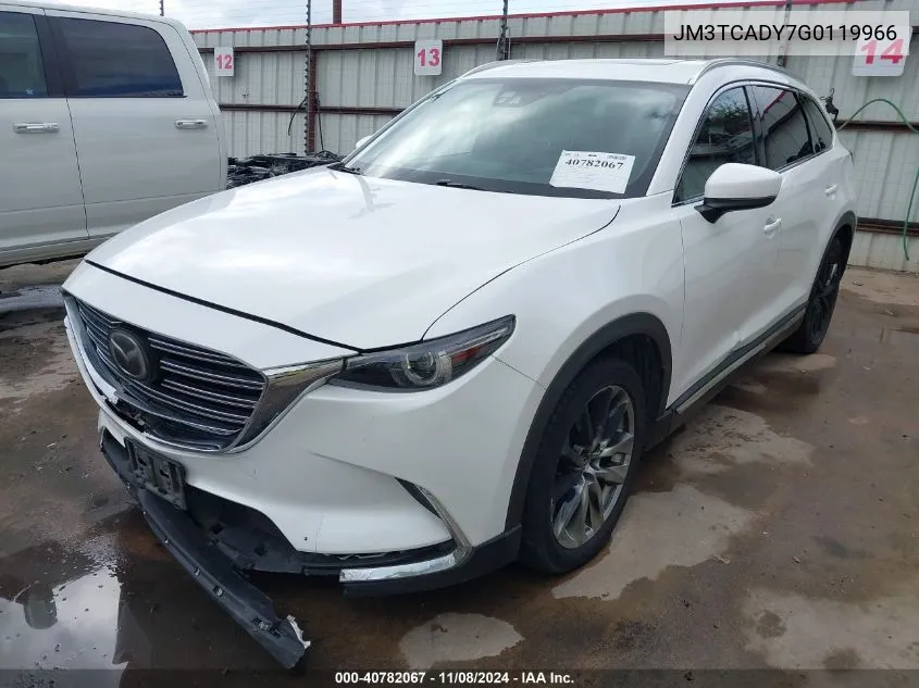 2016 Mazda Cx-9 Grand Touring VIN: JM3TCADY7G0119966 Lot: 40782067