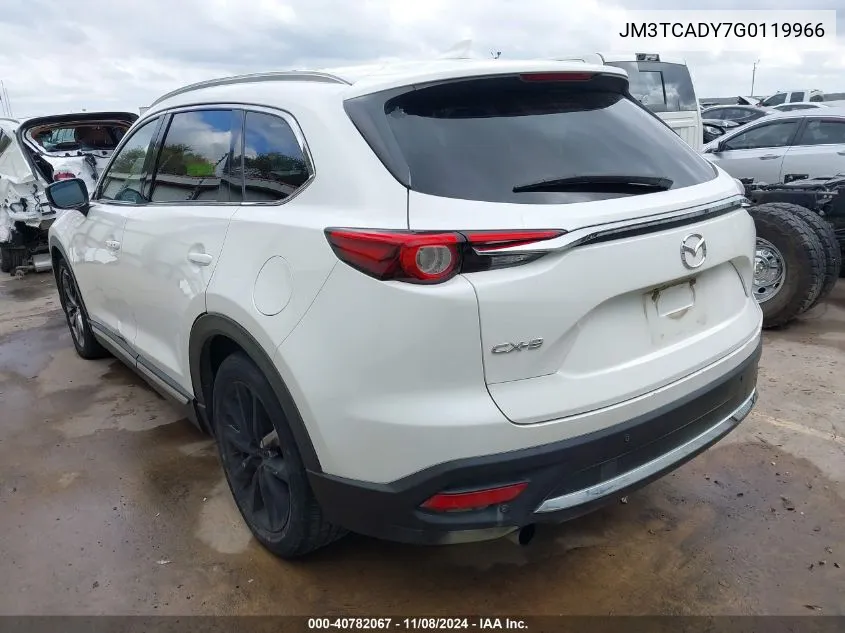 2016 Mazda Cx-9 Grand Touring VIN: JM3TCADY7G0119966 Lot: 40782067