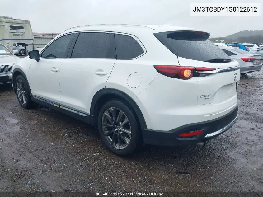 2016 Mazda Cx-9 Grand Touring VIN: JM3TCBDY1G0122612 Lot: 40813215