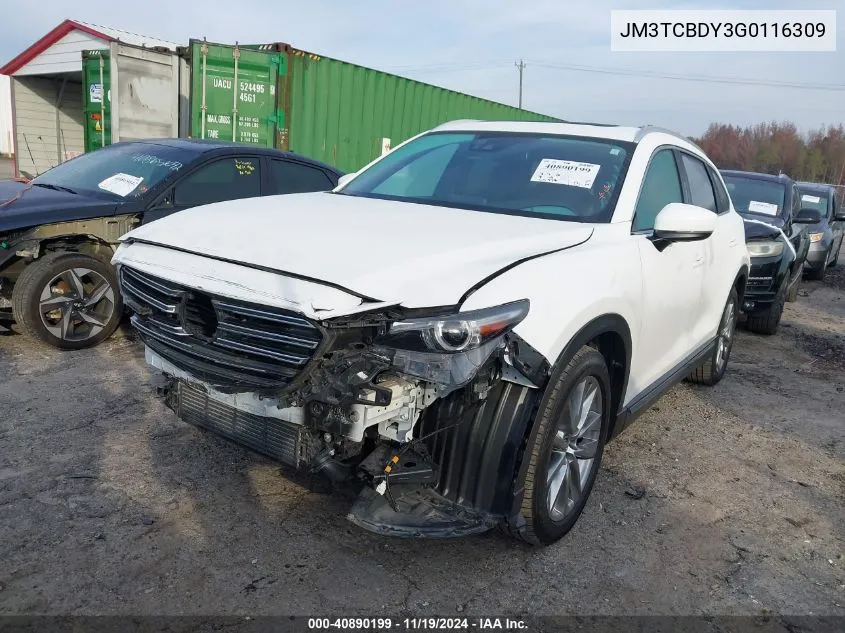 2016 Mazda Cx-9 Grand Touring VIN: JM3TCBDY3G0116309 Lot: 40890199