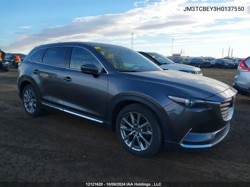 2017 Mazda Cx-9 VIN: JM3TCBEY3H0137550 Lot: 12121620