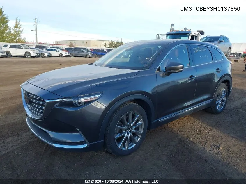 2017 Mazda Cx-9 VIN: JM3TCBEY3H0137550 Lot: 12121620