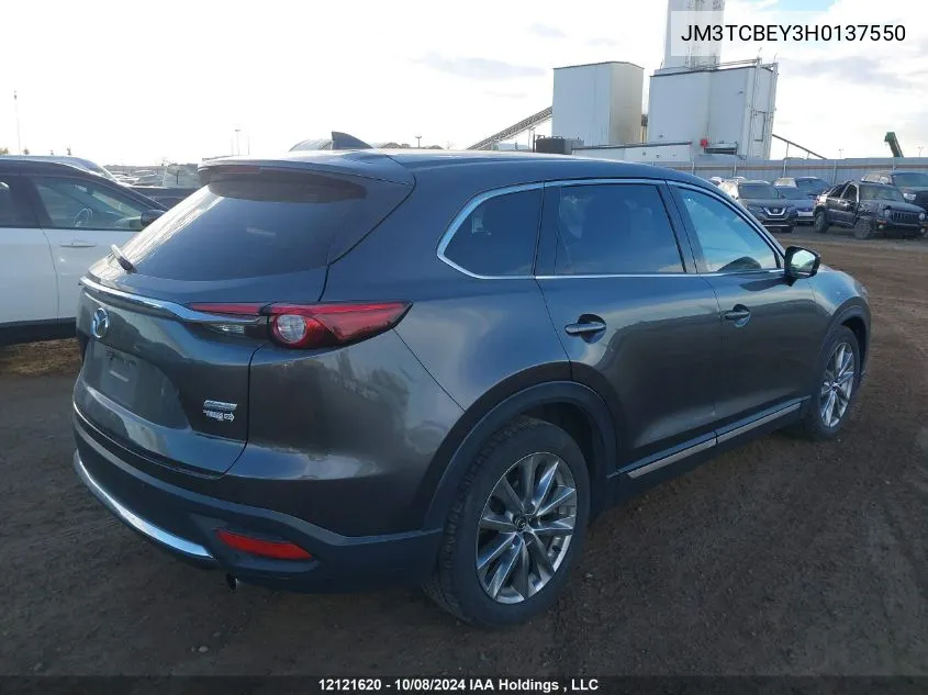 2017 Mazda Cx-9 VIN: JM3TCBEY3H0137550 Lot: 12121620