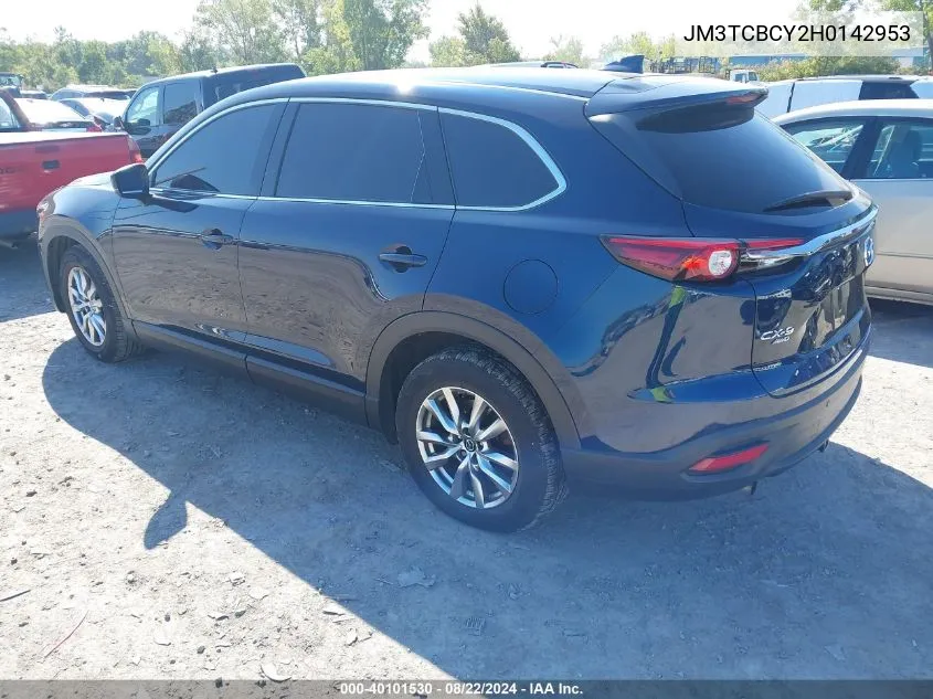 2017 Mazda Cx-9 Touring VIN: JM3TCBCY2H0142953 Lot: 40101530