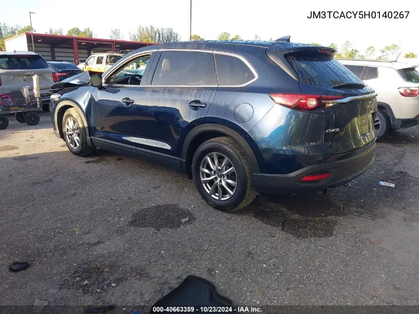 JM3TCACY5H0140267 2017 Mazda Cx-9 Touring