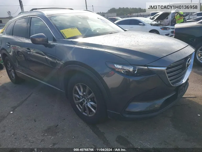 2017 Mazda Cx-9 Touring VIN: JM3TCACY1H0136958 Lot: 40765766