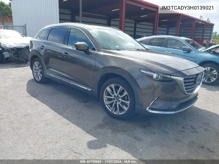 2017 Mazda Cx-9 Grand Touring VIN: JM3TCADY3H0139021 Lot: 40799682