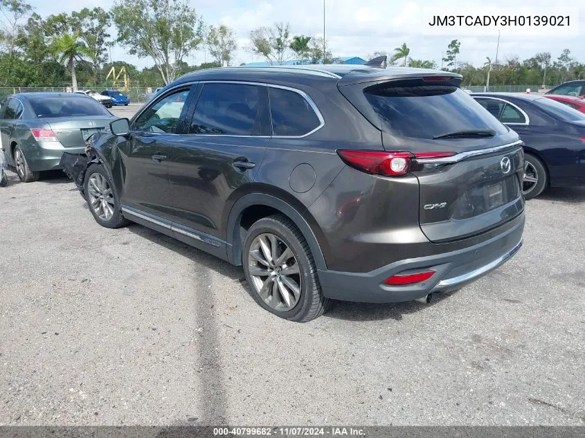 2017 Mazda Cx-9 Grand Touring VIN: JM3TCADY3H0139021 Lot: 40799682