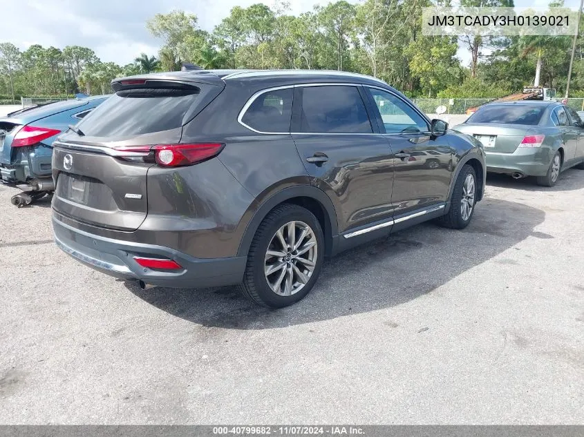 2017 Mazda Cx-9 Grand Touring VIN: JM3TCADY3H0139021 Lot: 40799682