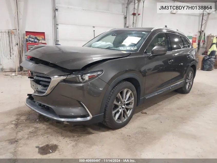 2017 Mazda Cx-9 Grand Touring VIN: JM3TCBDY7H0138864 Lot: 40855497