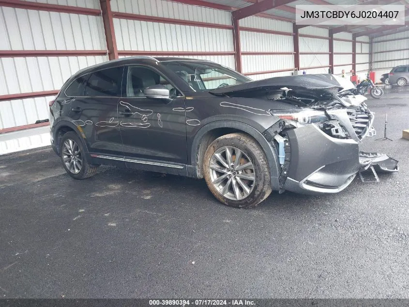 2018 Mazda Cx-9 Grand Touring VIN: JM3TCBDY6J0204407 Lot: 39890394