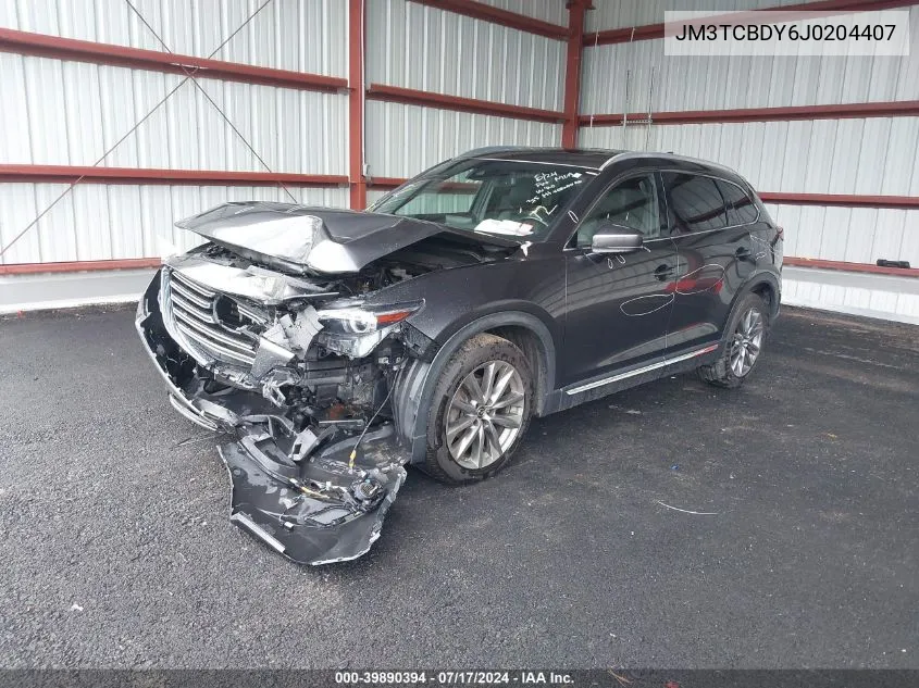 2018 Mazda Cx-9 Grand Touring VIN: JM3TCBDY6J0204407 Lot: 39890394