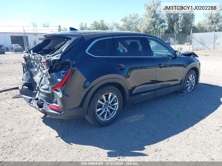 2018 Mazda Cx-9 Touring VIN: JM3TCBCY1J0202288 Lot: 39994309