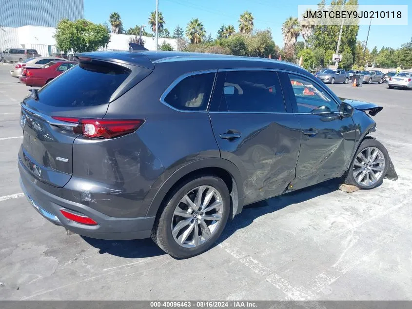 2018 Mazda Cx-9 Signature VIN: JM3TCBEY9J0210118 Lot: 40096463