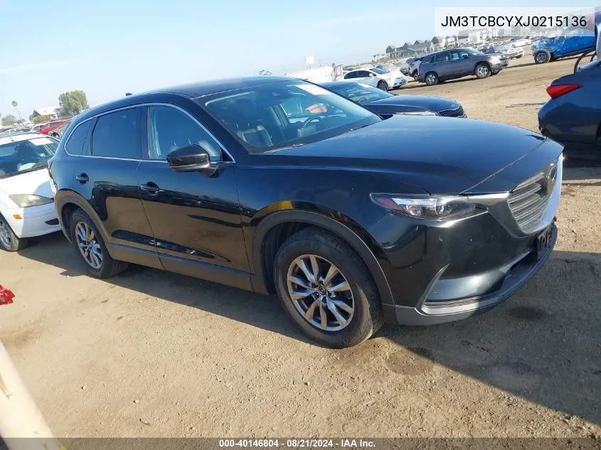 2018 Mazda Cx-9 Touring VIN: JM3TCBCYXJ0215136 Lot: 40146804