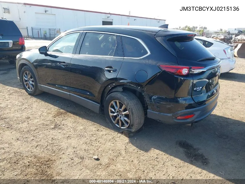 2018 Mazda Cx-9 Touring VIN: JM3TCBCYXJ0215136 Lot: 40146804