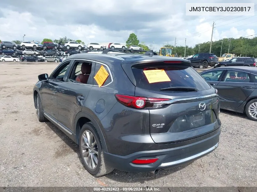 2018 Mazda Cx-9 Signature VIN: JM3TCBEY3J0230817 Lot: 40292423