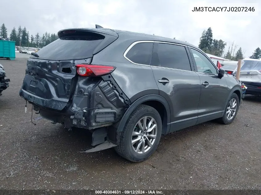 2018 Mazda Cx-9 Touring VIN: JM3TCACY7J0207246 Lot: 40304631