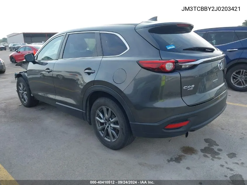 2018 Mazda Cx-9 Sport VIN: JM3TCBBY2J0203421 Lot: 40410512