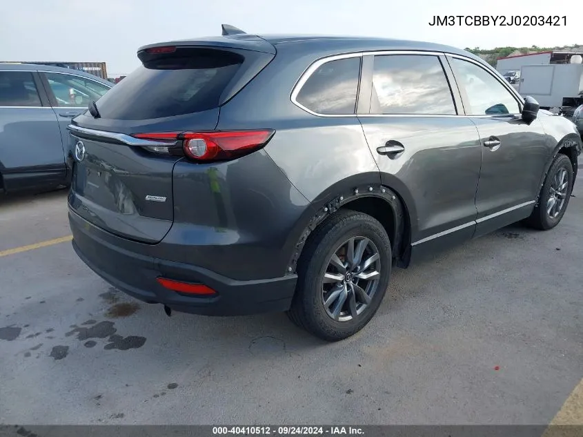 2018 Mazda Cx-9 Sport VIN: JM3TCBBY2J0203421 Lot: 40410512