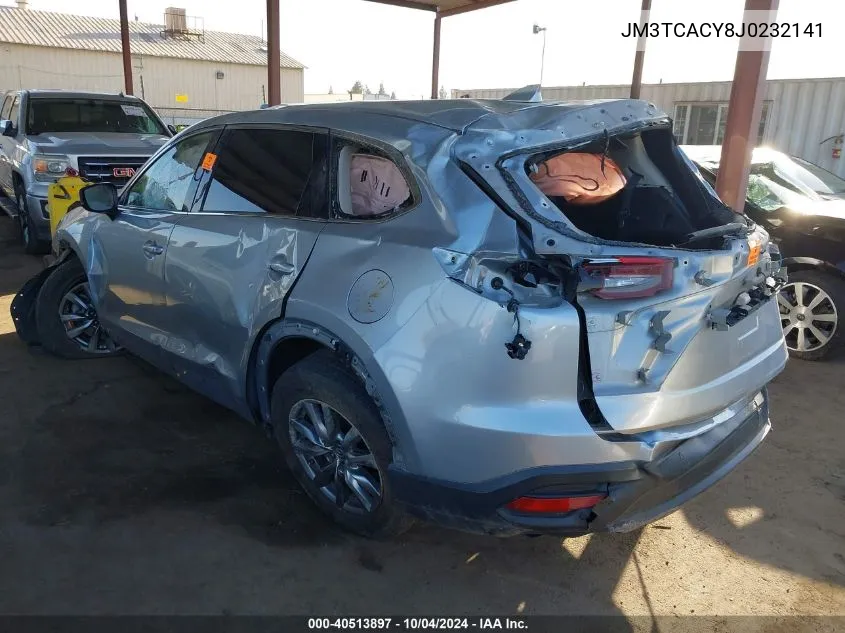 JM3TCACY8J0232141 2018 Mazda Cx-9 Touring