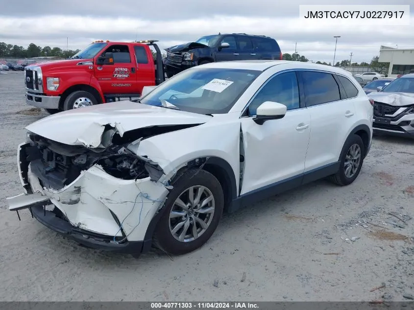 JM3TCACY7J0227917 2018 Mazda Cx-9 Touring