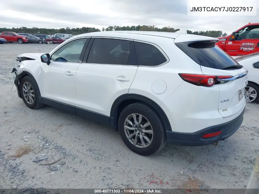 2018 Mazda Cx-9 Touring VIN: JM3TCACY7J0227917 Lot: 40771303