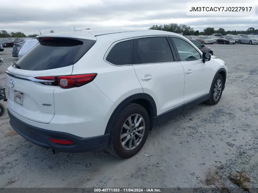 2018 Mazda Cx-9 Touring VIN: JM3TCACY7J0227917 Lot: 40771303