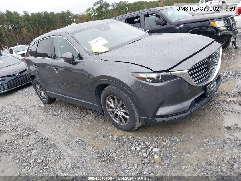 2018 Mazda Cx-9 Touring VIN: JM3TCACY9J0211959 Lot: 40840756