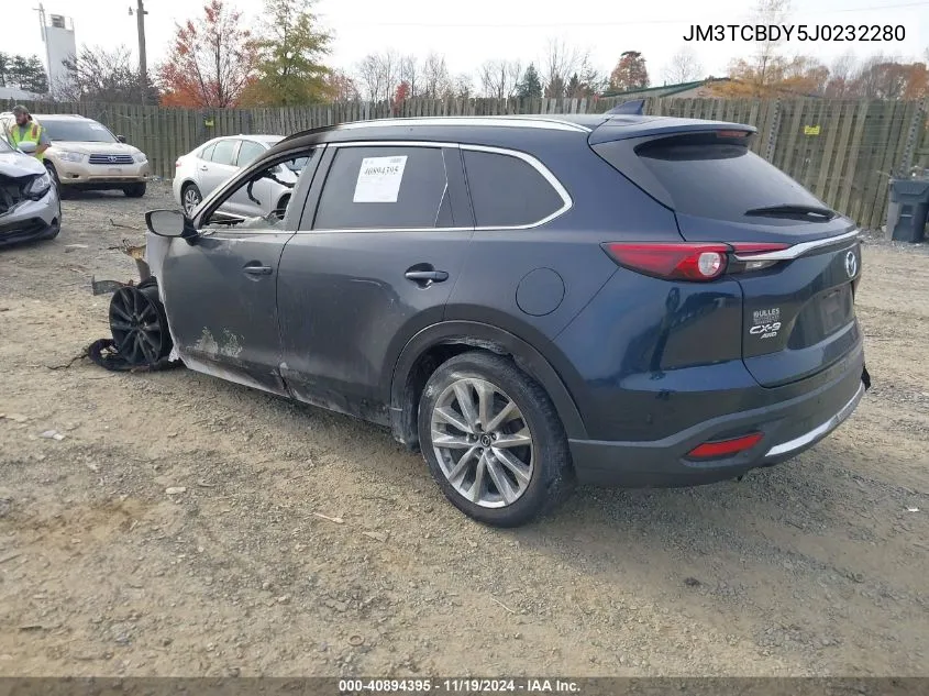 2018 Mazda Cx-9 Grand Touring VIN: JM3TCBDY5J0232280 Lot: 40894395