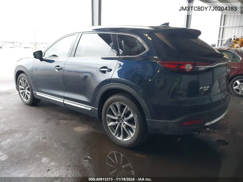 2018 Mazda Cx-9 Grand Touring VIN: JM3TCBDY7J0204383 Lot: 40913373