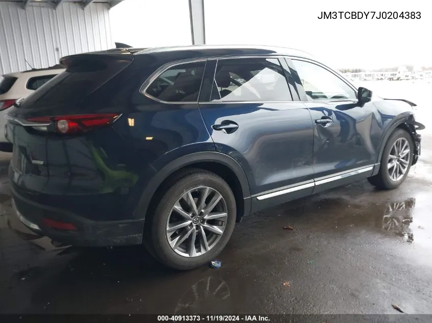 2018 Mazda Cx-9 Grand Touring VIN: JM3TCBDY7J0204383 Lot: 40913373