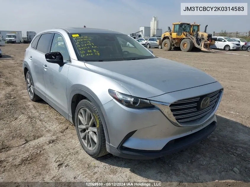 JM3TCBCY2K0314583 2019 Mazda Cx-9 Touring