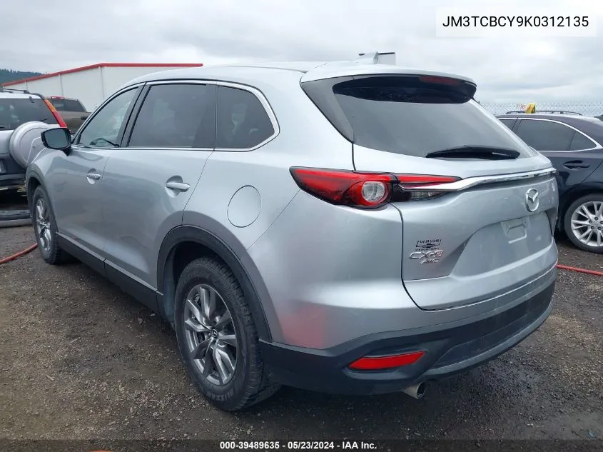 2019 Mazda Cx-9 Touring VIN: JM3TCBCY9K0312135 Lot: 39489635