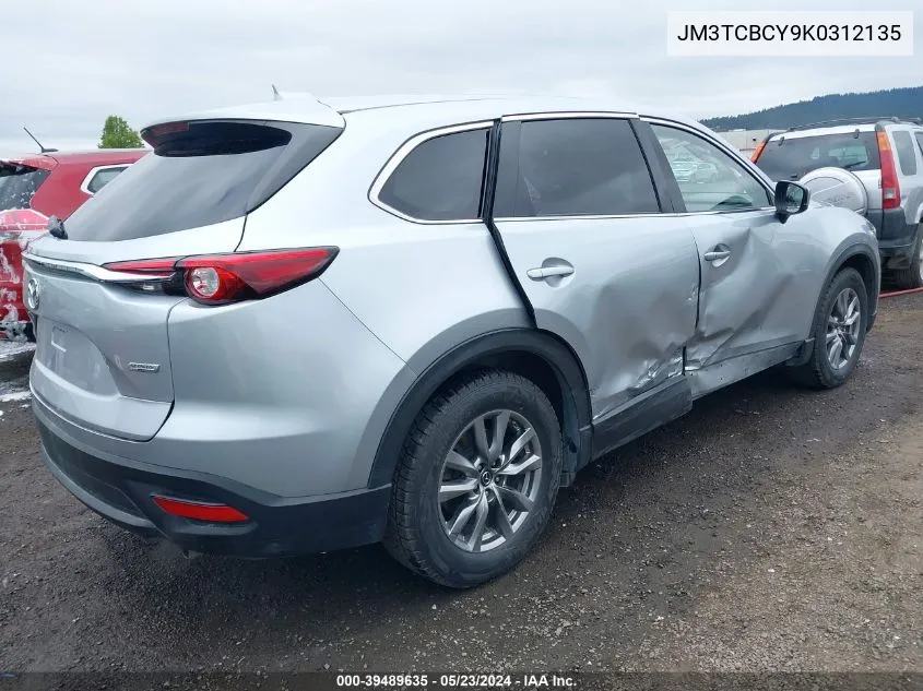 2019 Mazda Cx-9 Touring VIN: JM3TCBCY9K0312135 Lot: 39489635