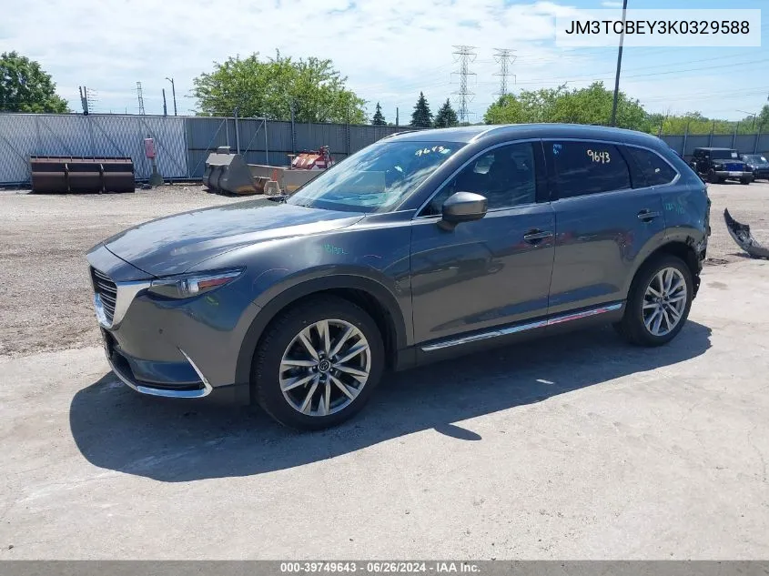 2019 Mazda Cx-9 Signature VIN: JM3TCBEY3K0329588 Lot: 39749643