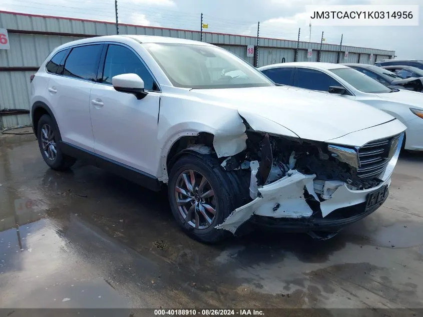 2019 Mazda Cx-9 Touring VIN: JM3TCACY1K0314956 Lot: 40188910