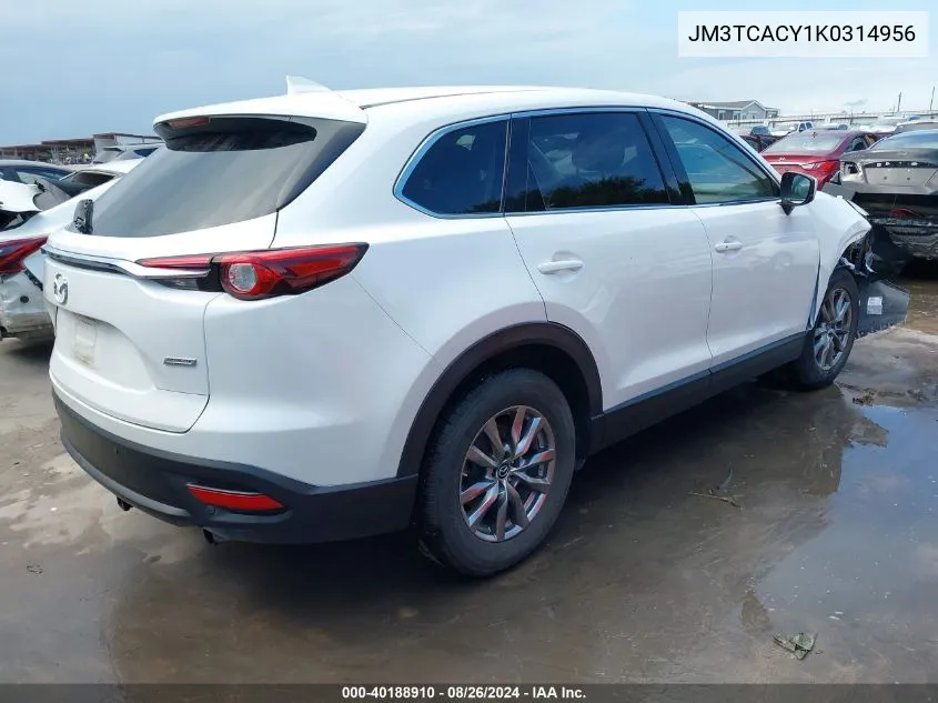 JM3TCACY1K0314956 2019 Mazda Cx-9 Touring