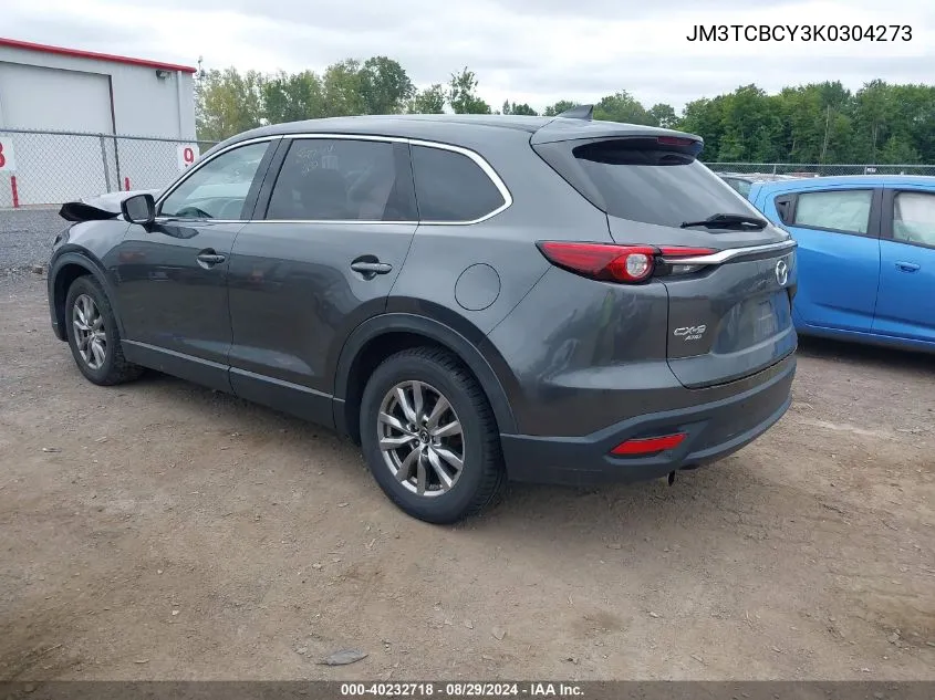 2019 Mazda Cx-9 Touring VIN: JM3TCBCY3K0304273 Lot: 40232718