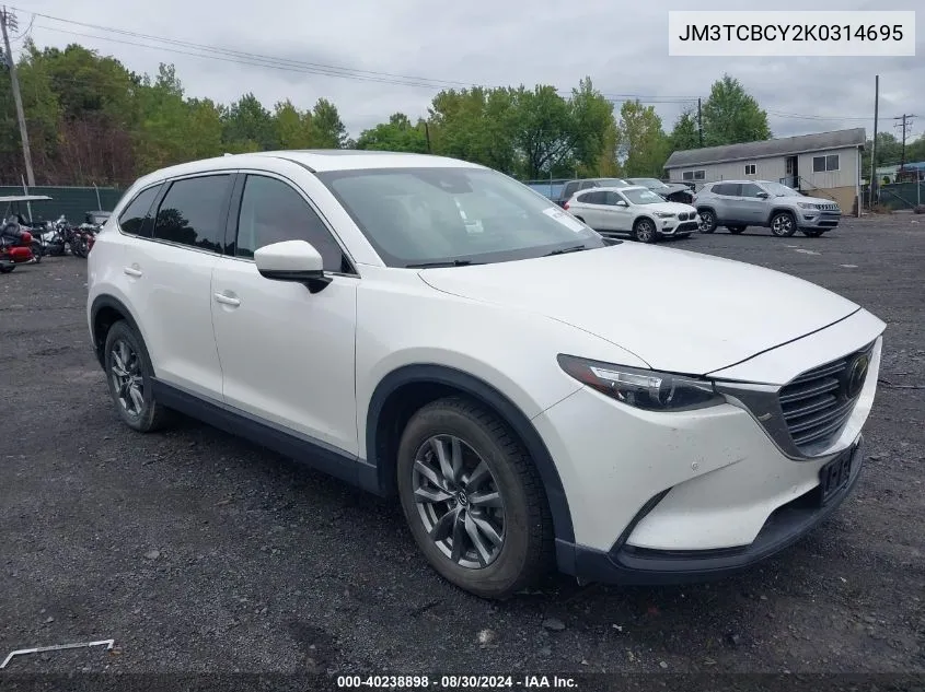 2019 Mazda Cx-9 Touring VIN: JM3TCBCY2K0314695 Lot: 40238898