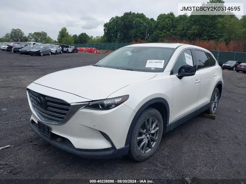 2019 Mazda Cx-9 Touring VIN: JM3TCBCY2K0314695 Lot: 40238898