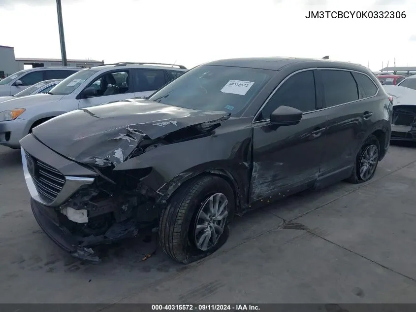 2019 Mazda Cx-9 Touring VIN: JM3TCBCY0K0332306 Lot: 40315572