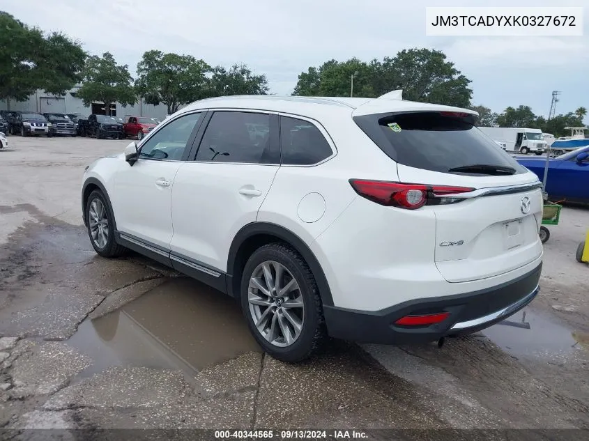 2019 Mazda Cx-9 Grand Touring VIN: JM3TCADYXK0327672 Lot: 40344565