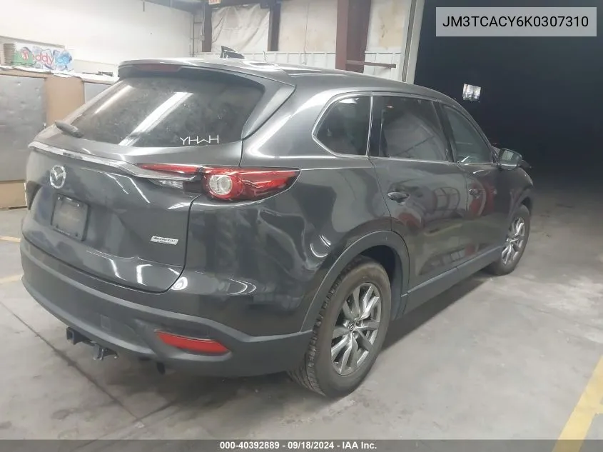 2019 Mazda Cx-9 Touring VIN: JM3TCACY6K0307310 Lot: 40392889