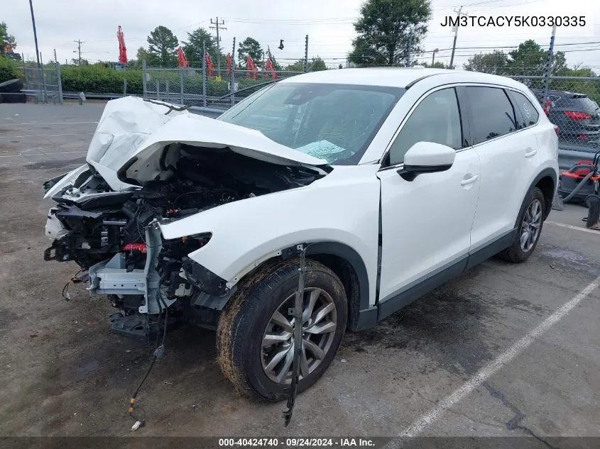 2019 Mazda Cx-9 Touring VIN: JM3TCACY5K0330335 Lot: 40424740