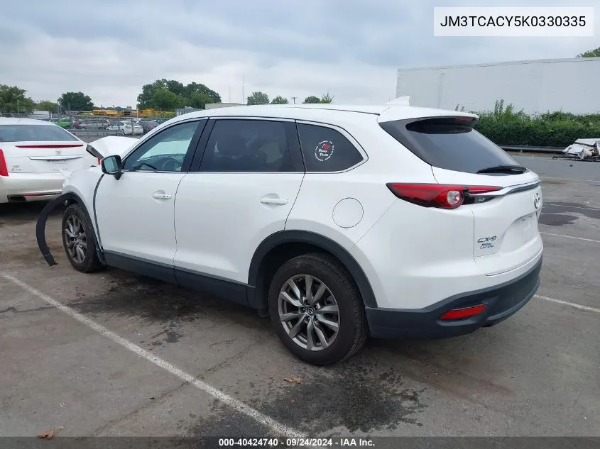 2019 Mazda Cx-9 Touring VIN: JM3TCACY5K0330335 Lot: 40424740