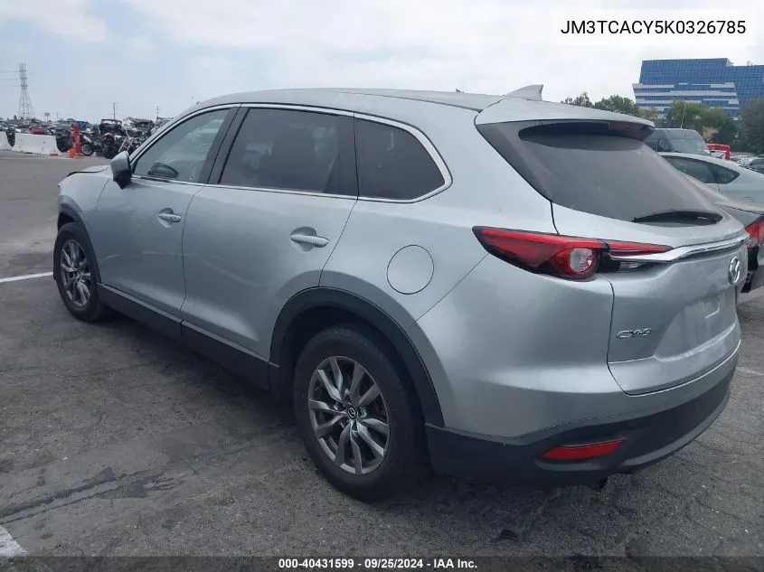 JM3TCACY5K0326785 2019 Mazda Cx-9 Touring