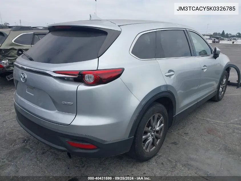 2019 Mazda Cx-9 Touring VIN: JM3TCACY5K0326785 Lot: 40431599