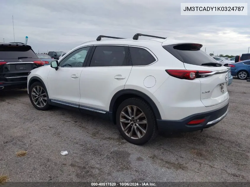 2019 Mazda Cx-9 Grand Touring VIN: JM3TCADY1K0324787 Lot: 40517520